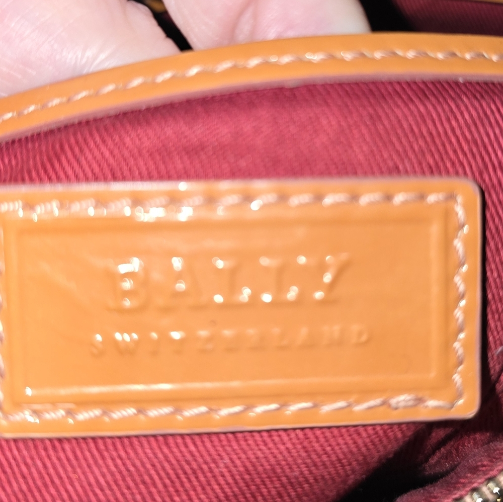 Bally Vintage Canvas 2-Way Boston Satchel W/ Leather Trim. EUC - Picture 11 of 16